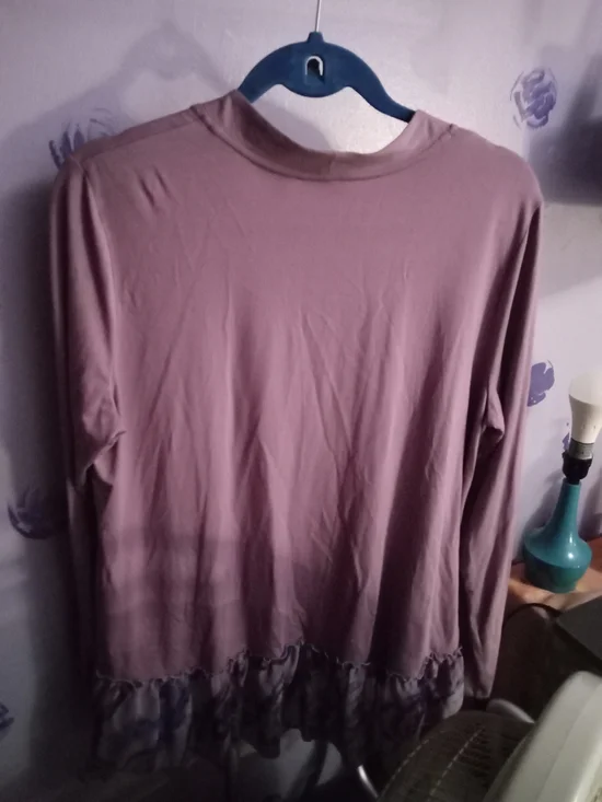 LOGO Purple Open Front Cardigan Lightweight - Picture 7 of 7